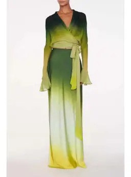Rat & Boa Cypress Shirt and Skirt Set in Green Size S / AU 8 for rent on The Volte - image 1