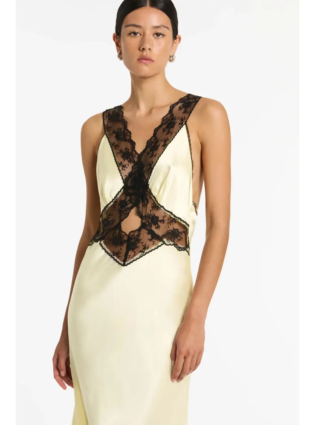Sir The Label Aries Cut Out Gown Lemon Size 0 / AU 6 for rent on The Volte - main image