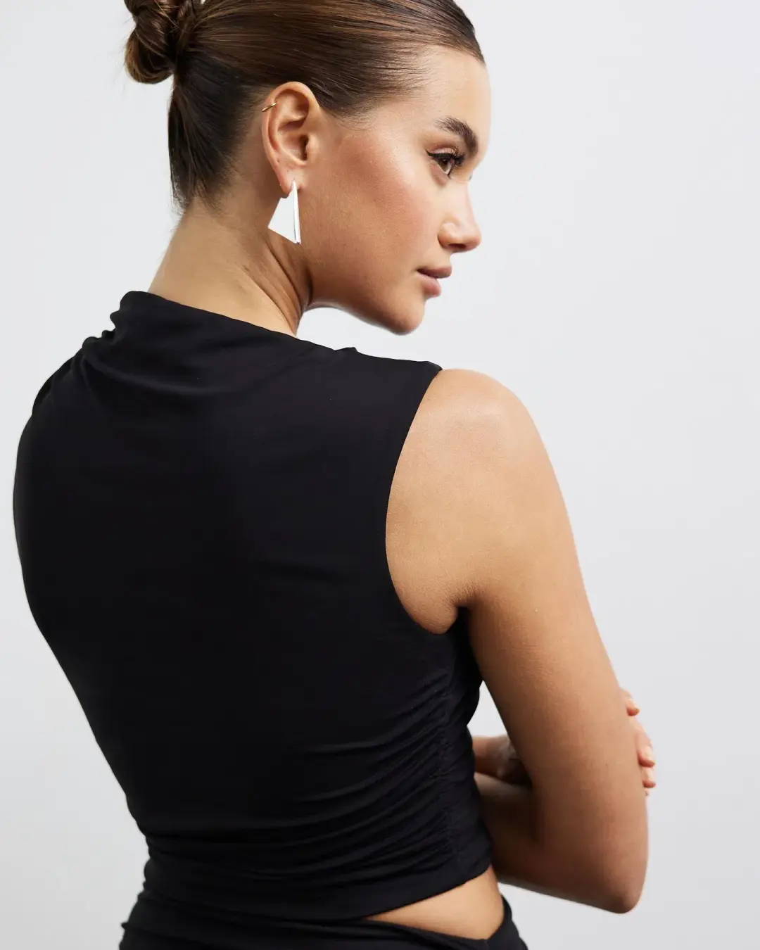 Lover Collins Ring Front Maxi Dress Black Size 10 for rent on The Volte - main image