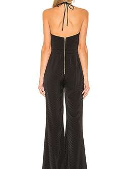 Alexis Naila Wide Leg Halter Jumpsuit Black Size 10 for rent on The Volte - image 2