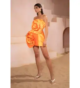 Eliya The Label Hayman Dress Tangerine Size M/Au 10 for rent on The Volte - image 2