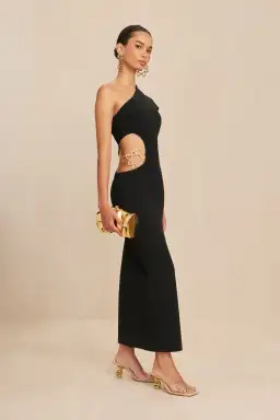 Cult Gaia Adrian Knit Dress Black Size AU 6 for rent on The Volte - image 2