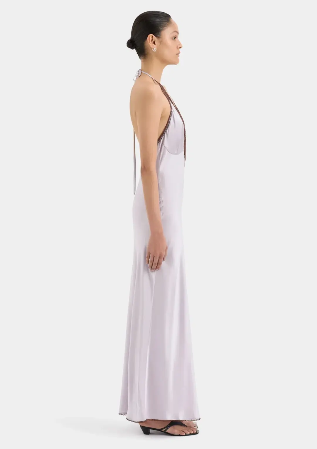 Sir The Label Aries Halter Dress Lilac Size 0/ AU 6 for rent on The Volte - main image
