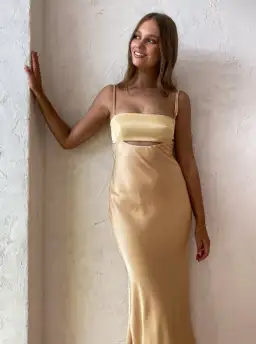 Bec & Bridge Carrie Maxi Dress in Multi Yellow Size 6 for rent on The Volte - image 2