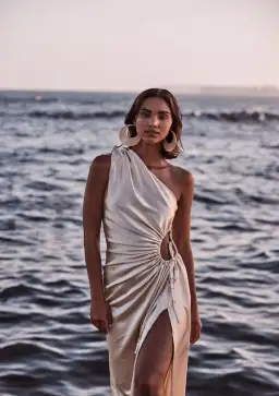 Sonya Moda Nour Maxi Dress in Ocean Pearl Size 14 for rent on The Volte - image 3