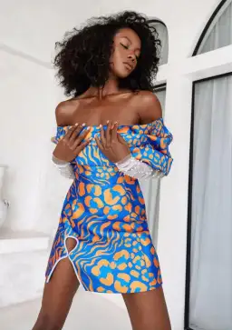 Eliya The Label Lola Mini Dress in Blue Size Small / AU 8 for rent on The Volte - image 2