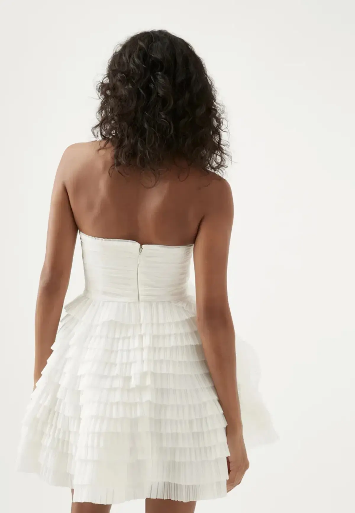 Aje Expressive Pleated Mini Dress White Size 8 - Image 2