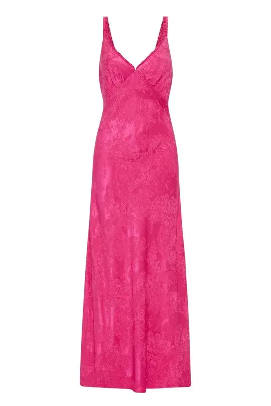 Auguste Margarita Midi Dress Pink Size 8 for rent on The Volte - main image