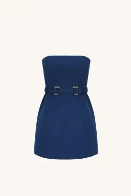 Shona Joy Irena Strapless Hourglass Mini Dress Blue Size 10 for rent on The Volte - image 3