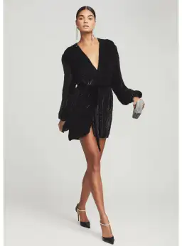 Retrofete Gabrielle Robe Dress In Black Size Small / AU 8 for rent on The Volte - image 1