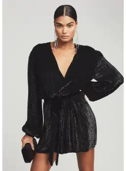 Retrofete Gabrielle Robe Dress In Black Size Small / AU 8 for rent on The Volte - image 2