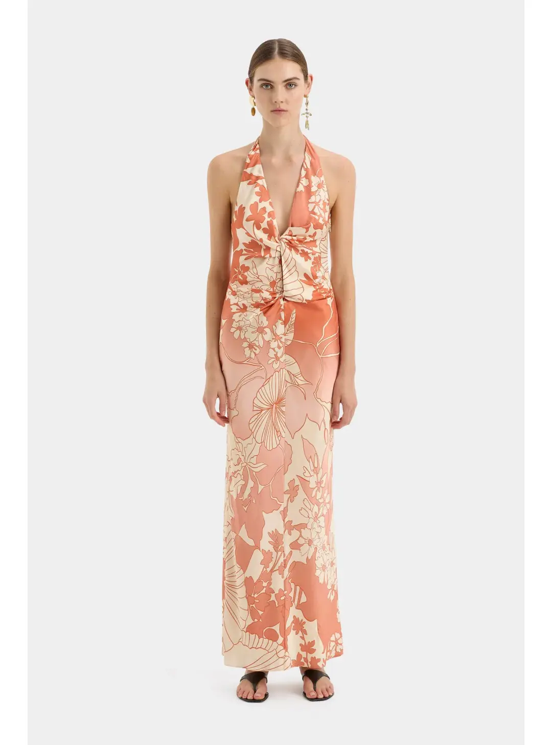 Sir the label Como Twist Dress Paradiso Print Size AU 8 for rent on The Volte - main image