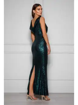 Elle Zeitoune Prinnie Gown Emerald Size AU 10 for rent on The Volte - image 2