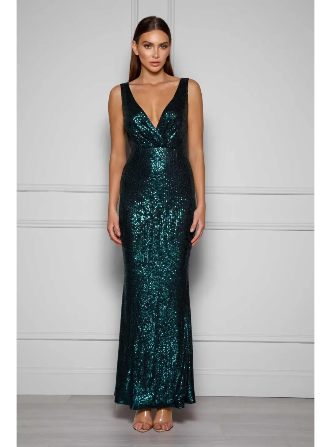 Elle Zeitoune Prinnie Gown Emerald Size AU 10 for rent on The Volte - main image