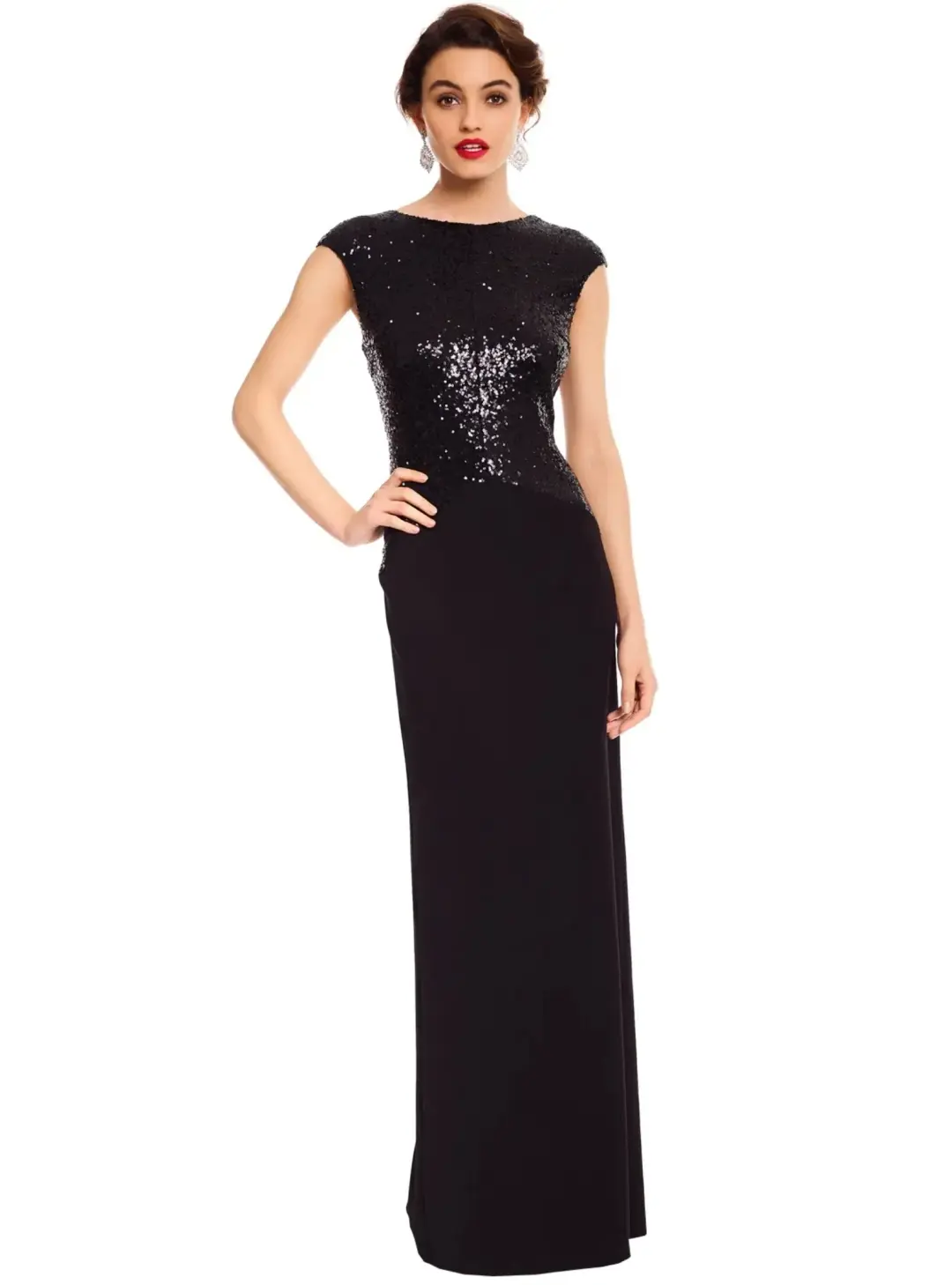 Elle Zeitoune Ruby Dress Black Size AU 8 for rent on The Volte - main image