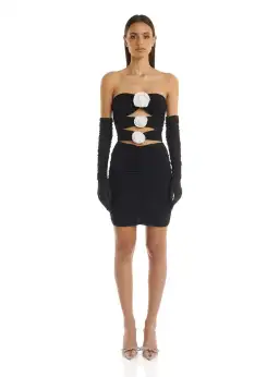 Eliya the label Jordyn Dress Black Size L / AU 12 for rent on The Volte - image 1
