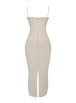 House of CB Nalini Maxi Dress in Sand Size AU 6 for rent on The Volte - image 7