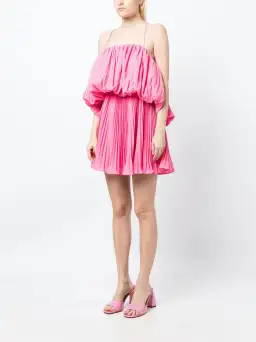 Acler Varley Mini Dress Peony Pink Size 6 for rent on The Volte - image 1