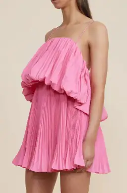 Acler Varley Mini Dress Peony Pink Size 6 for rent on The Volte - image 4