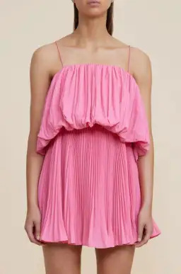 Acler Varley Mini Dress Peony Pink Size 6 for rent on The Volte - image 2