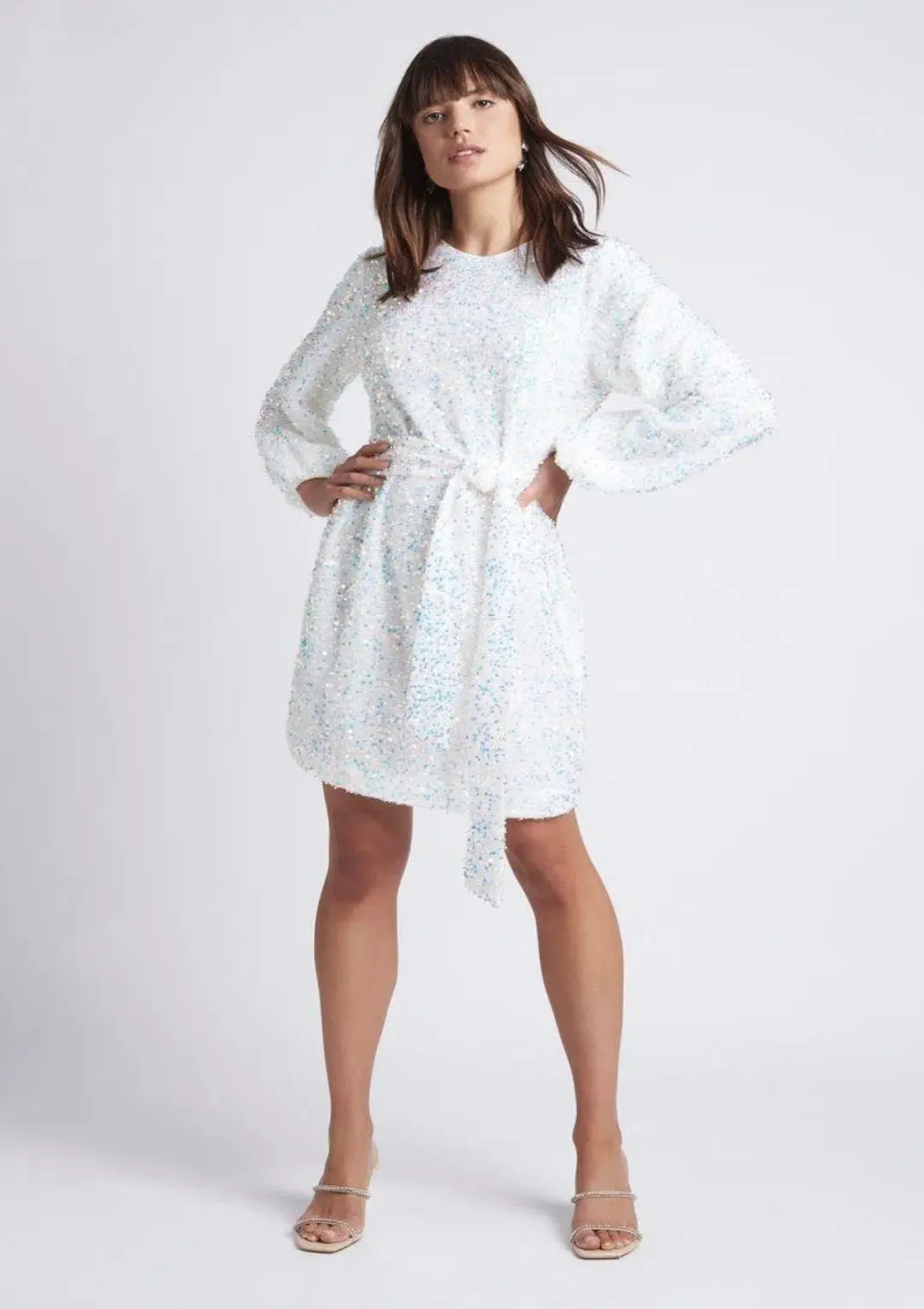 Sheike Xanadu Mini Dress White Size 14 for rent on The Volte - main image