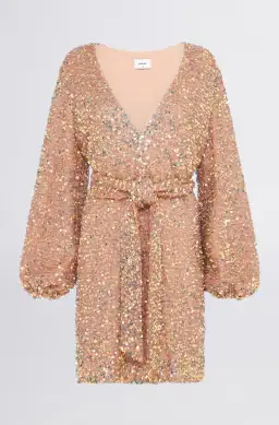 Sheike Xanadu Mini Dress Rose Gold Size 12 for rent on The Volte - image 5