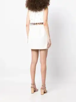 Rachel Gilbert Aliyah Mini Dress Ivory Size 8 for rent on The Volte - image 2