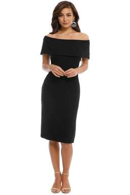 Carla Zampatti Sabrina Sheath Dress Black Size 10 for rent on The Volte - image 1