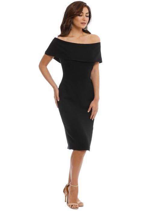 Carla Zampatti Sabrina Sheath Dress Black Size 10 for rent on The Volte - main image