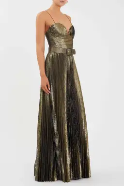 Rebecca Vallance Josie Gown in Metallic Size 14 for rent on The Volte - image 3