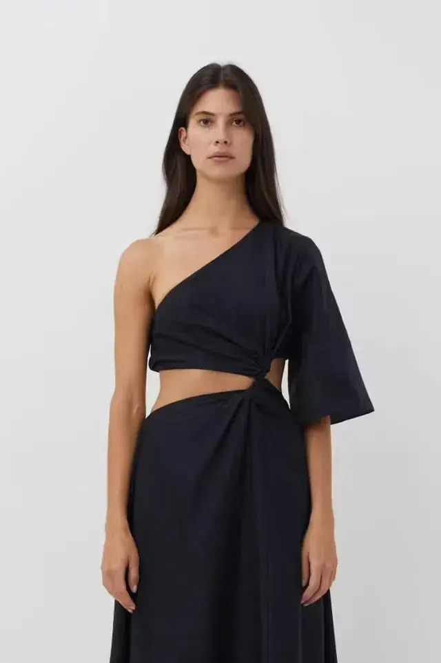 Camilla and Marc Wally Maxi Dress Black Size 10 for rent on The Volte - main image