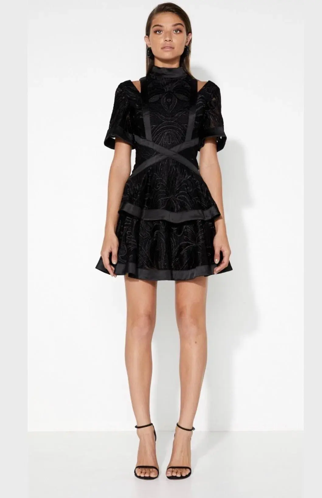 Mossman The Unapologetic Mini Dress Black Size 6 for rent on The Volte - main image