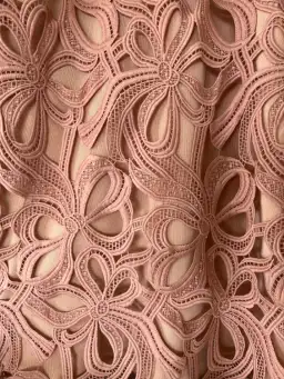 Elliatt Sight Embroidery Cold Shoulder Midi Dress Chalk Pink Size L / AU 12 for rent on The Volte - image 5