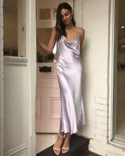 Bec & Bridge Disco Dancer Midi Dress Lilac Size 12 for rent on The Volte - image 1