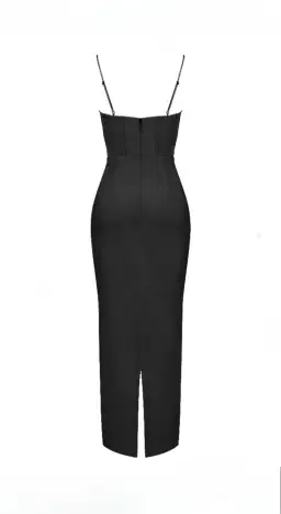 House of CB Charmaine Corset Maxi Dress Shortened Black Size L / AU 12 (Plus Cups) for rent on The Volte - image 5