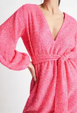 Sheike Xanadu Mini Dress Pink Size 12 for rent on The Volte - image 4