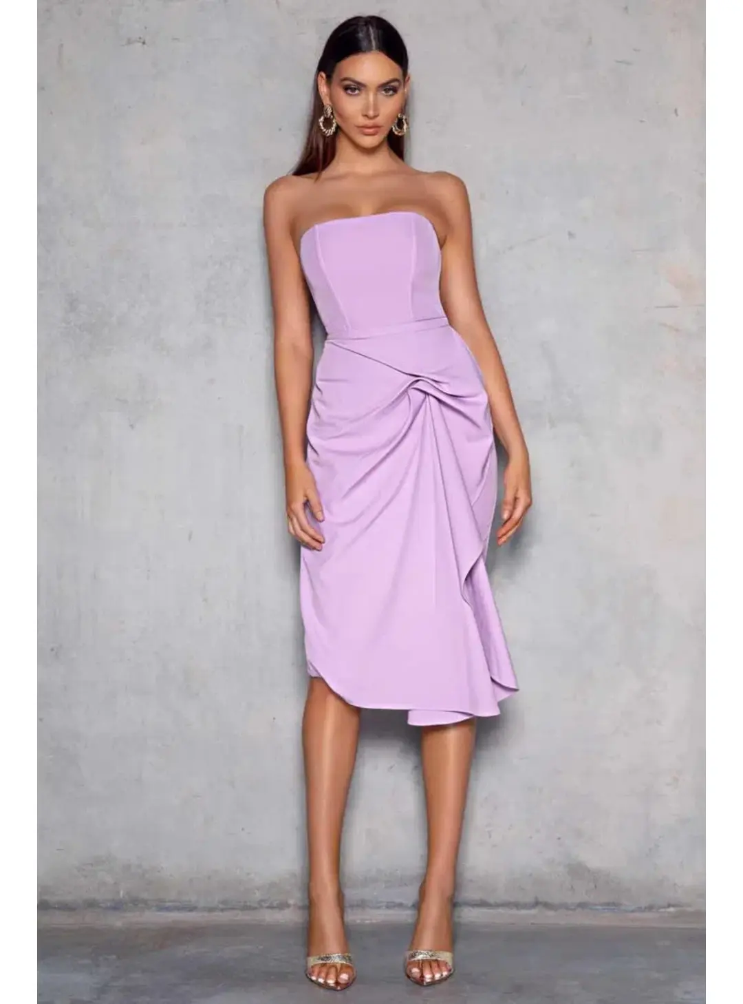 Elle Zeitoune Arell Dress in Lavander Size AU 14 for rent on The Volte - main image
