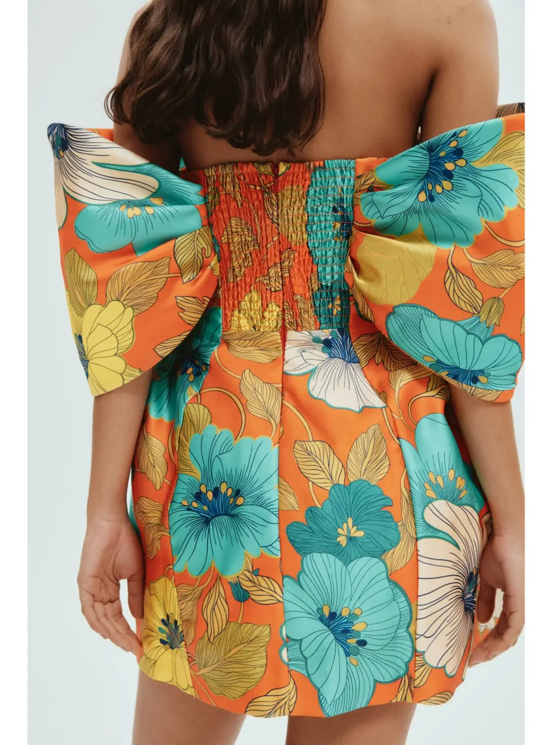 Alemais Piato Sculpt Mini Dress Floral Size AU 8 for rent on The Volte - main image