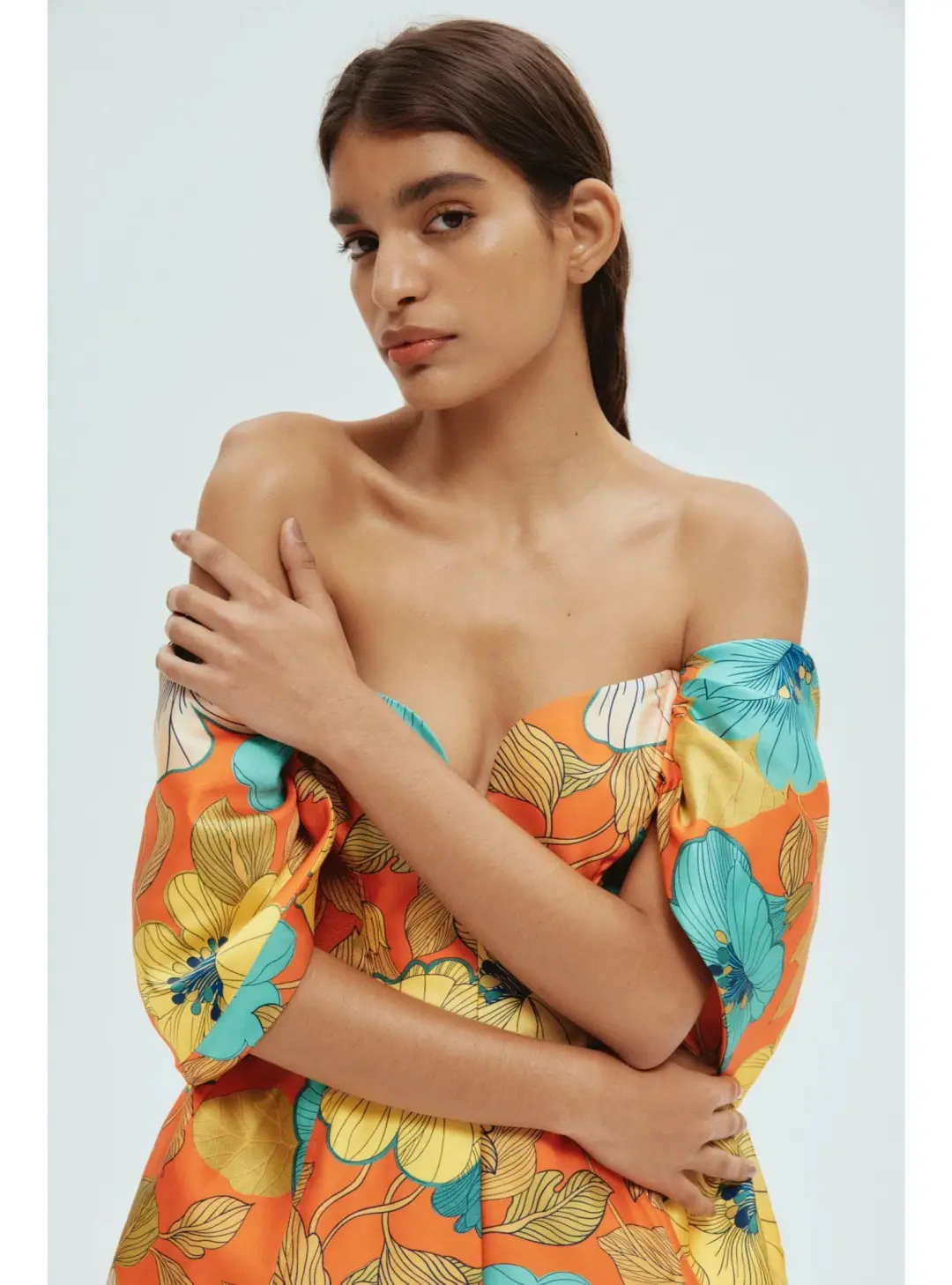 Alemais Piato Sculpt Mini Dress Floral Size AU 8 for rent on The Volte - main image