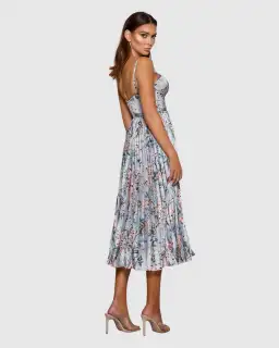 Elle Zeitoune Milan Dress Blue Floral Size AU 14 for rent on The Volte - image 2