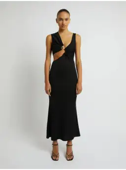 Christopher Esber Serpentine Crystal Stoned Tank Dress Black Size AU 6 for rent on The Volte - image 5