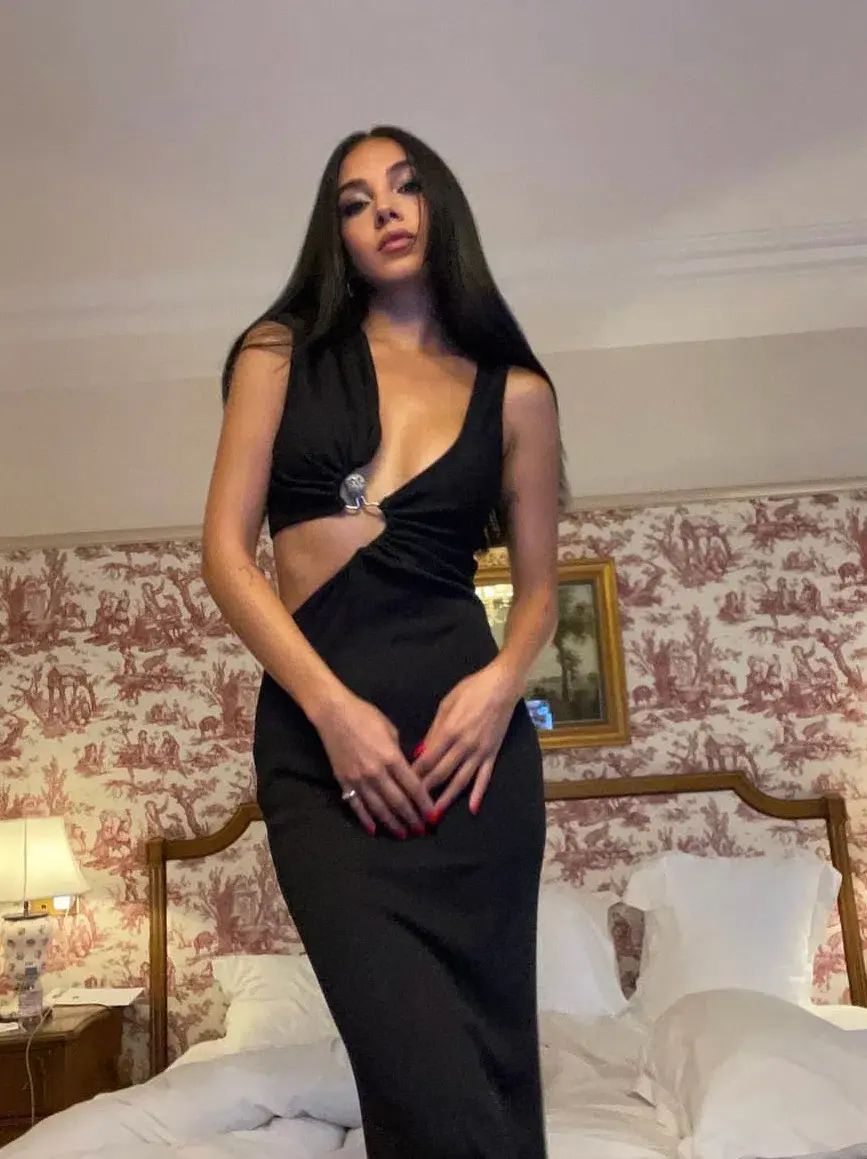 Christopher Esber Serpentine Crystal Stoned Tank Dress Black Size AU 6 for rent on The Volte - main image