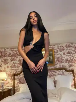 Christopher Esber Serpentine Crystal Stoned Tank Dress Black Size AU 6 for rent on The Volte - image 2