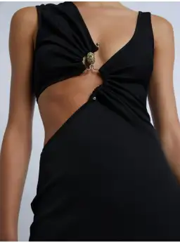 Christopher Esber Serpentine Crystal Stoned Tank Dress Black Size AU 6 for rent on The Volte - image 7