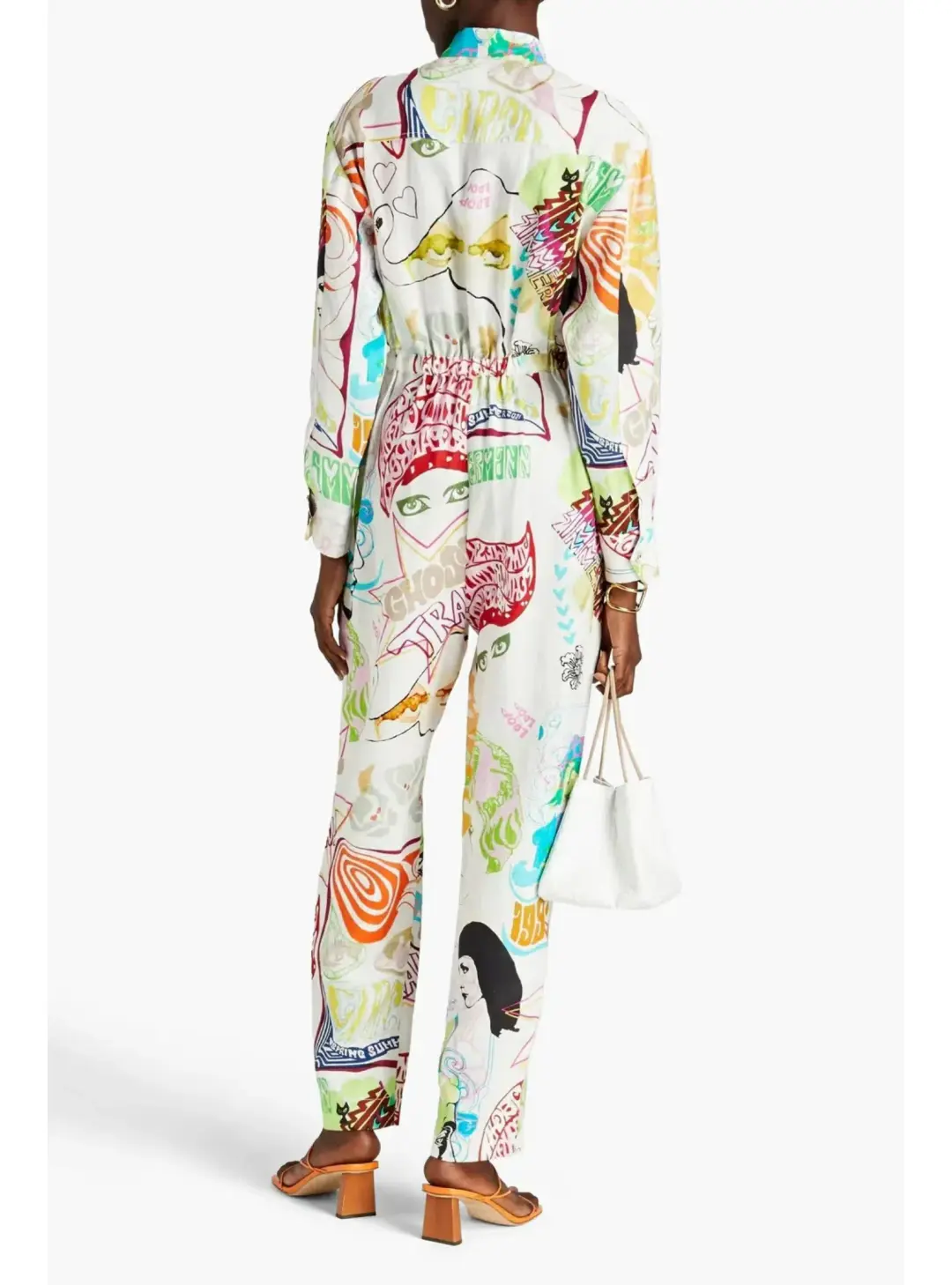 Zimmermann Shelly Zip Boilersuit Poster Print Size 2 / AU 12 for rent on The Volte - main image