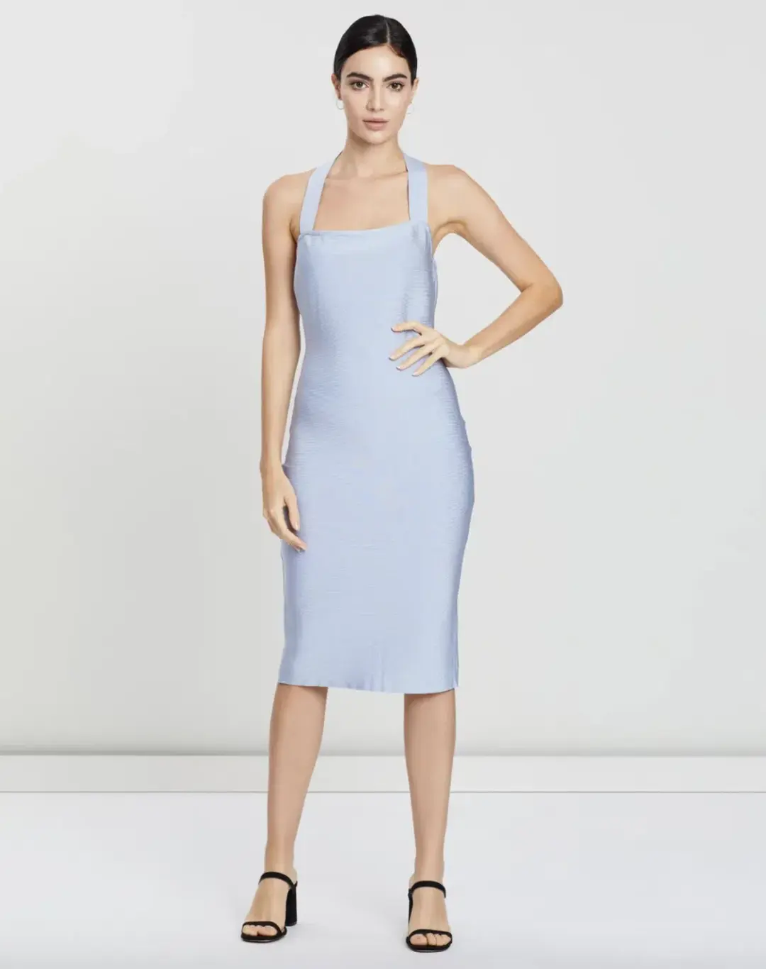 Misha Julia Midi Dress Sky Blue Size 12 for rent on The Volte - main image