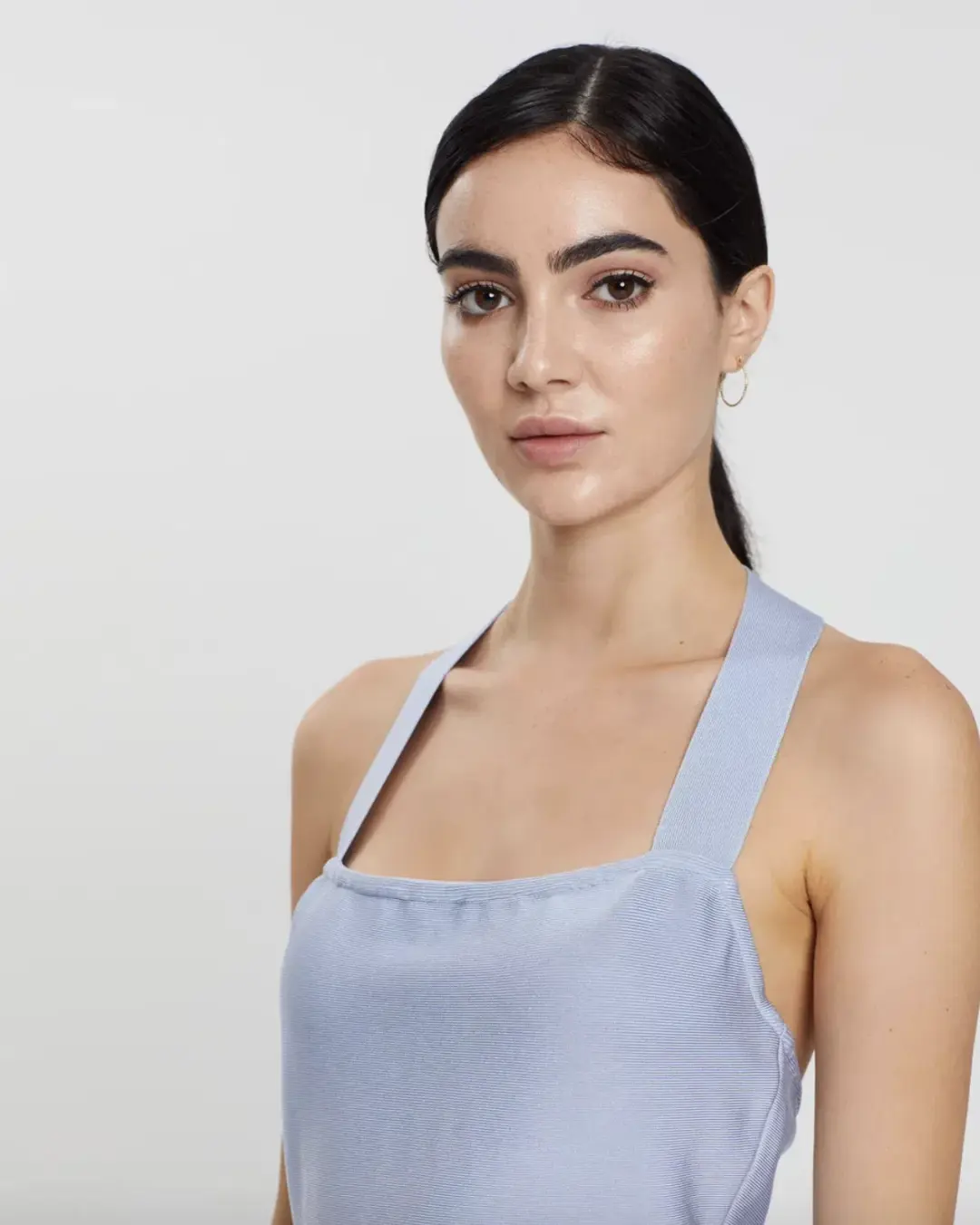 Misha Julia Midi Dress Sky Blue Size 12 for rent on The Volte - main image