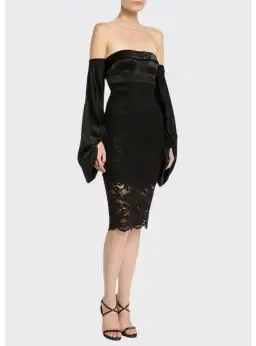 Misha Constance Midi Dress Black Size 14 for rent on The Volte - image 1