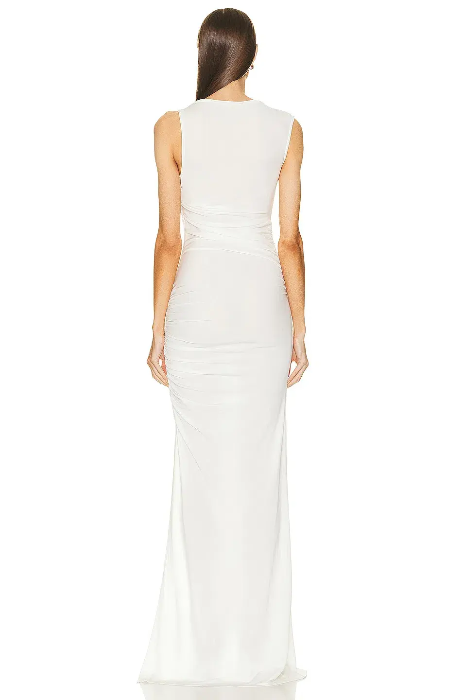 Christopher Esber Gesine Twisted Column Dress White Size 14 AU for rent on The Volte - main image