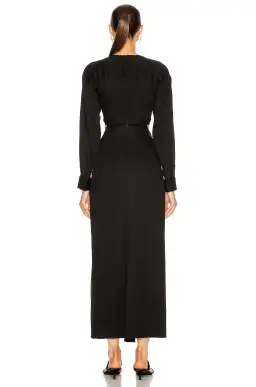 Christopher Esber Ruched Disconnect Shirt Dress Black Size 12 AU for rent on The Volte - image 4